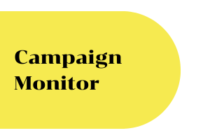 yellow arch with black text saying campaign monitor